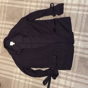 Blazer with bow detail on sleeve